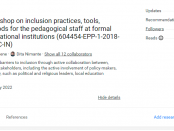 Σελίδα του Έργου στο ResearchGate